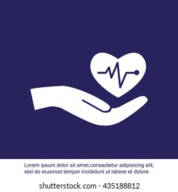 Cardiogram vector icon
