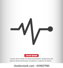 Cardiogram vector icon