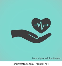 Cardiogram vector icon