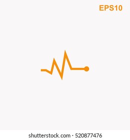Cardiogram vector icon