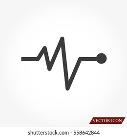 Cardiogram vector icon