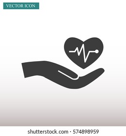 Cardiogram vector icon