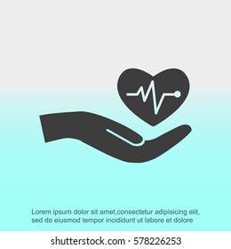 Cardiogram vector icon