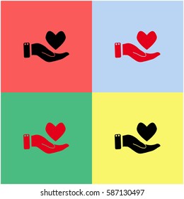 Cardiogram vector  icon.