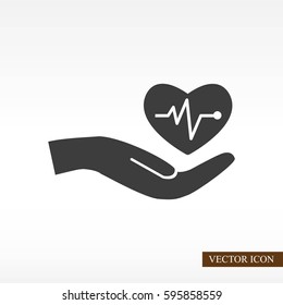 Cardiogram vector icon