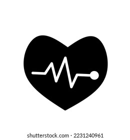 Cardiogram vector icon illustration design