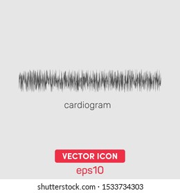 "Cardiogram" vector icon illustration. Premium quality.