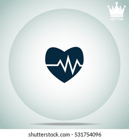 Cardiogram  vector illustration.
