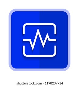 cardiograph icon. vector illustration