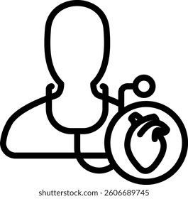 Cardiologist Icon Element For Design