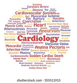 cardiovascular system related cardiology branch medicine words vector shutterstock vectors royalty cloud medical concept tag illustration background