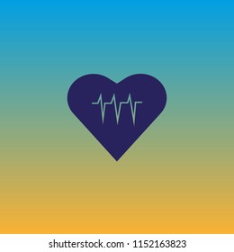 cardiology, cardiogram, badge