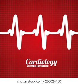 Cardiology design, vector illustration