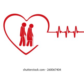 Cardiology design, vector illustration