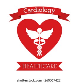 Cardiology design, vector illustration