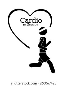 Cardiology design, vector illustration