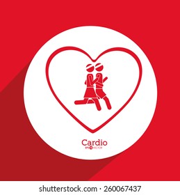 Cardiology design, vector illustration