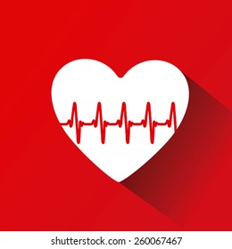 Cardiology design, vector illustration