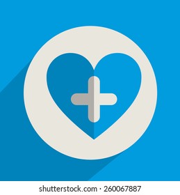 Cardiology design, vector illustration