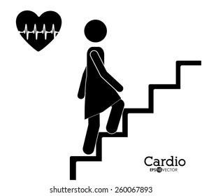 Cardiology design, vector illustration