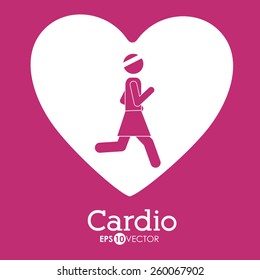 Cardiology design, vector illustration