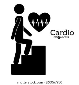 Cardiology design, vector illustration