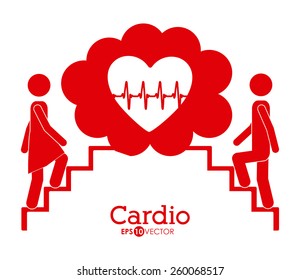 Cardiology design, vector illustration