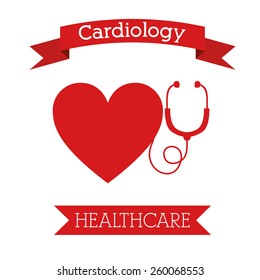 Cardiology design, vector illustration