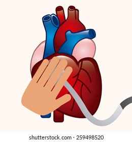 cardiology design, vector illustration eps10 graphic 