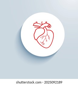 Cardiology Healthcare Icon Vector Design