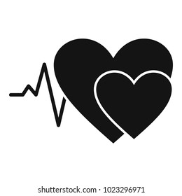 Cardiology icon. Simple illustration of cardiology vector icon for web