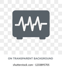 Cardiology icon. Trendy flat vector Cardiology icon on transparent background from Health and Medical collection. 