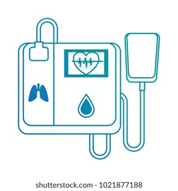 cardiology machine isolated icon