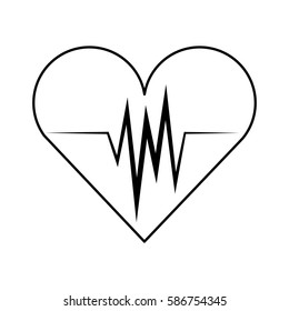 cardiology pulse isolated icon