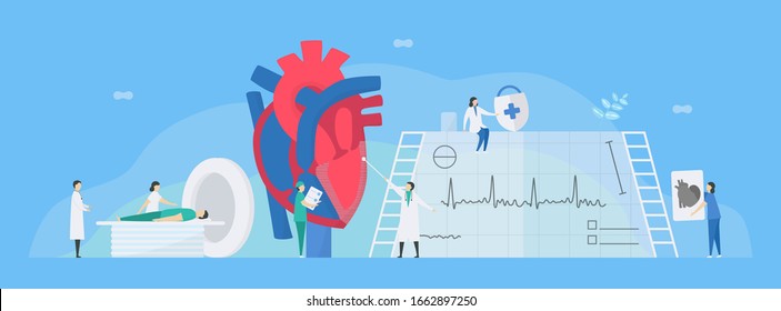 Cardiology Vector Illustration This Disease Calls Stock Vector (Royalty ...