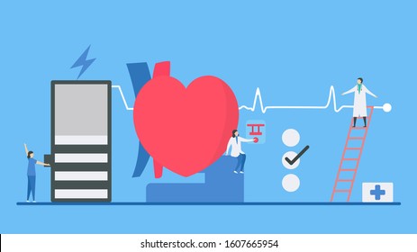 Cardiology Vector Illustration This Heart Disease Stock Vector (Royalty ...