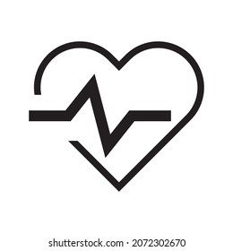 cardiology wave vector icon design template