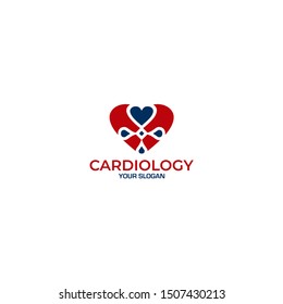 Cardiovascular Clinic Logo Design vector