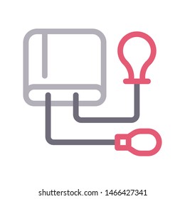 cardiovascular colour line vector icon