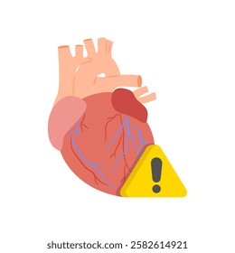 Cardiovascular, Disease, Disability Vector Illustration Isolated