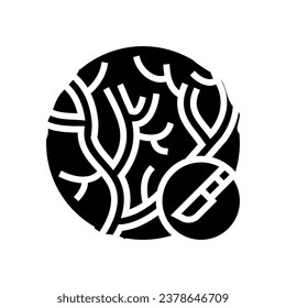 cardiovascular surgery glyph icon vector. cardiovascular surgery sign. isolated symbol illustration