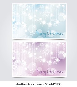 The cards abstract background with a winter theme