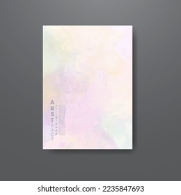 Cards with abstract watercolor background. Design for your cover, date, postcard, banner, logo.