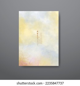 Cards with abstract watercolor background. Design for your cover, date, postcard, banner, logo.