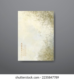 Cards with abstract watercolor background. Design for your cover, date, postcard, banner, logo.
