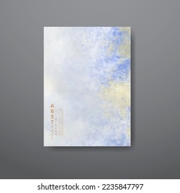 Cards with abstract watercolor background. Design for your cover, date, postcard, banner, logo.