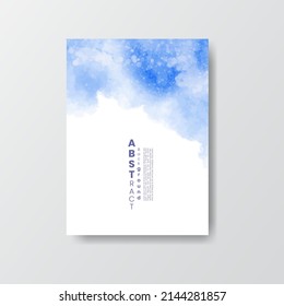 Cards with bright colorful vector watercolor background. Design for your date, postcard, banner, logo. 