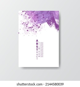 Cards with bright colorful vector watercolor background. Design for your date, postcard, banner, logo. 