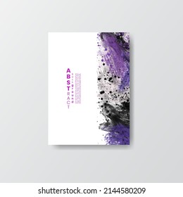 Cards with bright colorful vector watercolor background. Design for your date, postcard, banner, logo. 