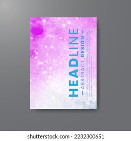 cards with bright colorful vector watercolor background. Design for your date, postcard, banner.
